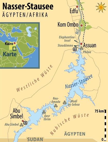 Karte Assuan